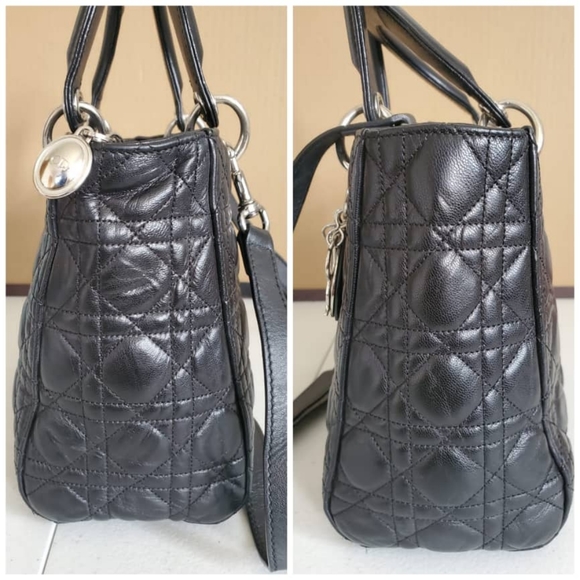 CHRISTIAN DIOR Cannage Lady Dior Bag - Picture 5 of 12